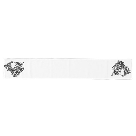 Chemin De Table Long Loup tribal (Horizontal)