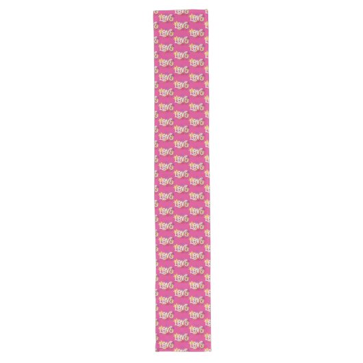 Chemin De Table Long LOVE Long Table Runner (Devant)