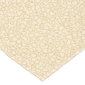 Chemin De Table Long Luxe Moderne Élégant Amour Or Coeur (Coin)