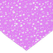 Chemin De Table Long Luxe Moderne Élégant Amour Purple Coeur (Coin)