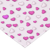 Chemin De Table Long Luxe Moderne Élégant Amour Rose Coeur (Coin)