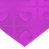 Chemin De Table Long Luxe Moderne Élégant Coeur Violet (Coin)