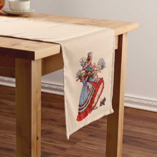 Chemin De Table Long Magasin de Noël à l'ancienne (In Situ)