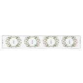 Chemin De Table Long Magnolia Botanical Wreath Wedding Decor Newlyweds (Horizontal)