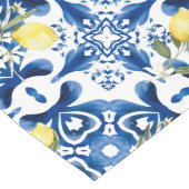 Chemin De Table Long Majolica, citron, tuiles siciliennes, Carrelage en (Coin)