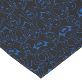 Chemin De Table Long Mandala bleu Cobalt avec symétrie complexe (Coin)