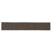 Chemin De Table Long Mandala Brown rustique au charme occidental (Horizontal)