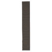 Chemin De Table Long Mandala Brun Chocolat avec Symétrie Intriquée (Devant)