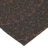 Chemin De Table Long Mandala Brun Chocolat avec Symétrie Intriquée (Coin)