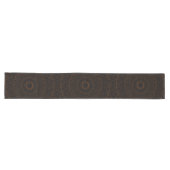 Chemin De Table Long Mandala Brun Chocolat avec Symétrie Intriquée (Horizontal)