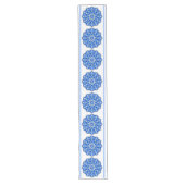 Chemin De Table Long Mandala en bleu (Devant)