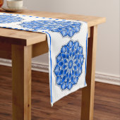 Chemin De Table Long Mandala en bleu (In Situ)