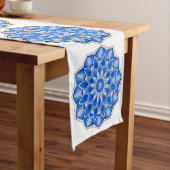 Chemin De Table Long Mandala en bleu (In Situ)