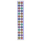 Chemin De Table Long Mandala en différentes couleurs (Devant)