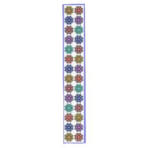 Chemin De Table Long Mandala en différentes couleurs