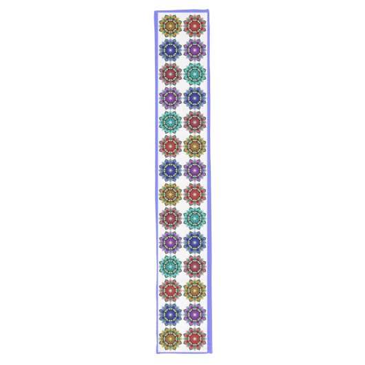 Chemin De Table Long Mandala en différentes couleurs (Devant)