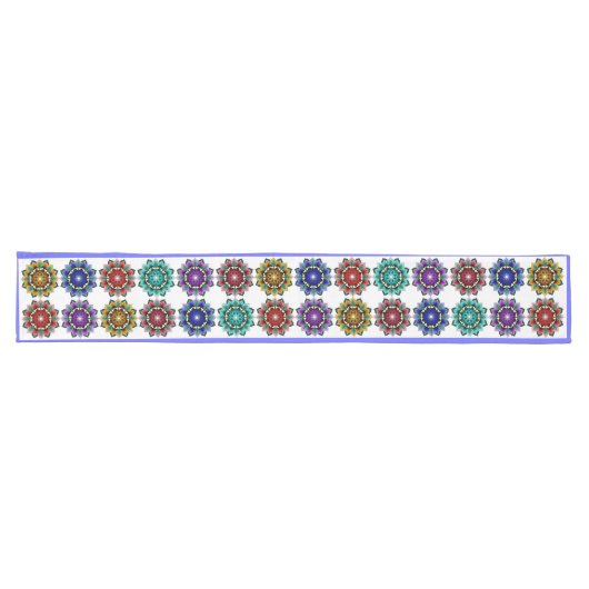 Chemin De Table Long Mandala en différentes couleurs (Horizontal)