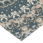 Chemin De Table Long Mandala Motif de design turquoise et beige (Coin)