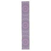 Chemin De Table Long Mandala Rêve Aquarelle dans des Tons de Violet (Devant)
