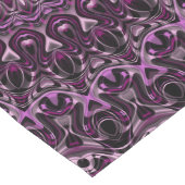 Chemin De Table Long Mandala Rose rose et noir à géométrie florale (Coin)