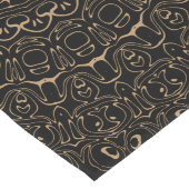 Chemin De Table Long Mandala Tan Camel avec une élégante symétrie (Coin)