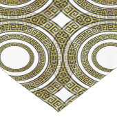Chemin De Table Long Mander grec aux couleurs dorées et noires (Coin)