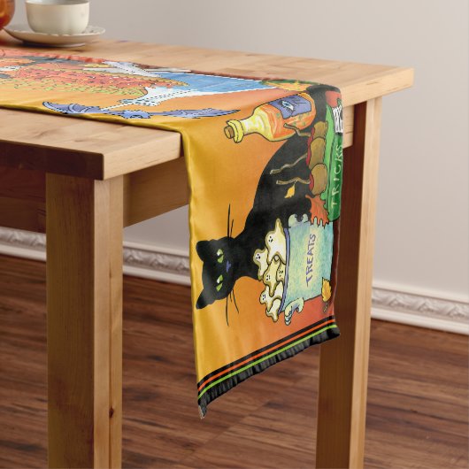 Chemin De Table Long Mangez, buvez et soyez effrayant Coureur de table (In Situ)