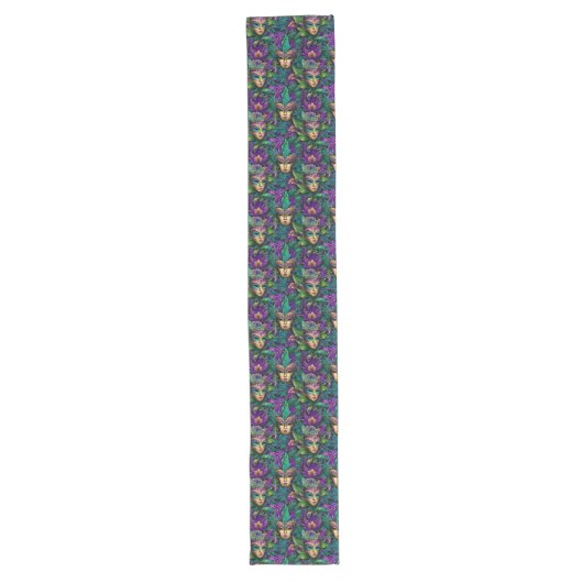 Chemin De Table Long Mardi Gras Print (Devant)