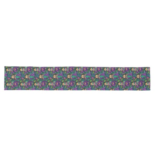 Chemin De Table Long Mardi Gras Print (Horizontal)