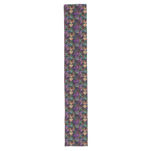 Chemin De Table Long Mardi Gras Print (Devant)