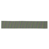 Chemin De Table Long Mardi Gras Vert, Jaune, Perles Violettes sur Fond (Horizontal)