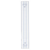 Chemin De Table Long Mariage Moderne Élégant Rayures Blanches Bleu Scri (Devant)