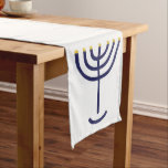 Chemin De Table Long Menorah Table Runner White-Navy<br><div class="desc">Menorah Table Runner Menorah Paleo Lettres hébraïques - Menorah : Mem, Nun, Resh, Hey Mem - Chaos Mighty Blood Nun - Continue Heir Son Resh - First Top Beginning Hey - Look Reveal Breath H4501 (Strong) מְ רָ ה מְ נ נֹ רָ וֹ menôrâh menôrâh Feminine de H4500 (dans le...</div>