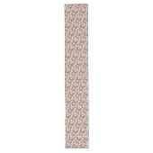 Chemin De Table Long Mocha Mousse - Fleur de coton (Devant)