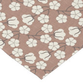 Chemin De Table Long Mocha Mousse - Fleur de coton (Coin)