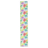 Chemin De Table Long Modèle sans couture de fleurs tropicales (Devant)