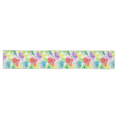 Chemin De Table Long Modèle sans couture de fleurs tropicales (Horizontal)