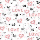 Chemin De Table Long Modern Love Text Sketch Heart Wedding Table Runner