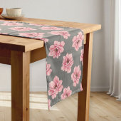 Chemin De Table Long Modern Pink Rose Table Runner