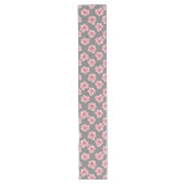 Chemin De Table Long Modern Pink Rose Table Runner (Devant)
