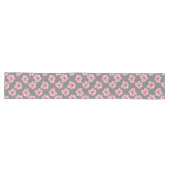 Chemin De Table Long Modern Pink Rose Table Runner (Horizontal)