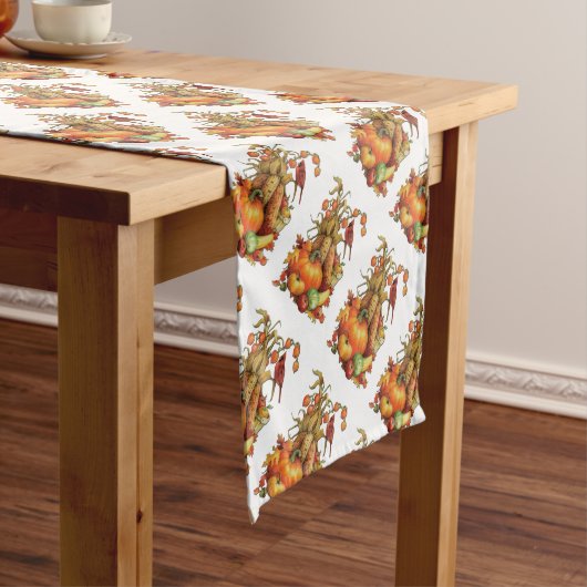 Chemin De Table Long Moisson d'automne Thanksgiving Table Runer (In Situ)