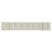 Chemin De Table Long Monogramme Abstraite marguerite, vert clair (Horizontal)