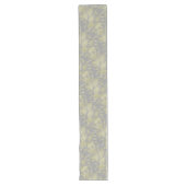 Chemin De Table Long Motif Abstrait d'aquarelle dorée (Devant)