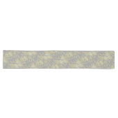 Chemin De Table Long Motif Abstrait d'aquarelle dorée (Horizontal)