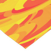 Chemin De Table Long Motif Abstrait Orange Rouge Jaune (Coin)