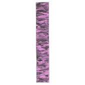 Chemin De Table Long Motif Abstrait Violet Noir (Devant)