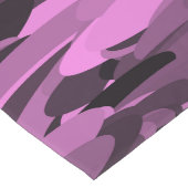 Chemin De Table Long Motif Abstrait Violet Noir (Coin)