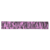 Chemin De Table Long Motif Abstrait Violet Noir (Horizontal)