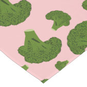Chemin De Table Long Motif Broccoli (Coin)